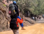 泰山陪爬小伙，忙疯了也赚疯了，成为登山界新宠
