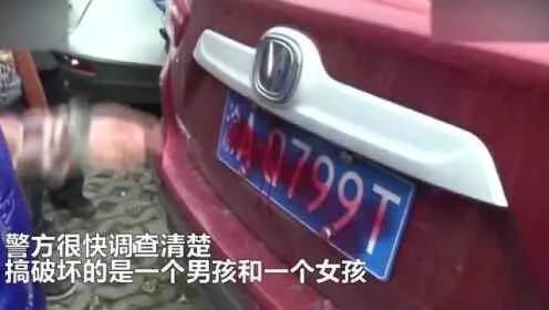 小孩误用自喷漆涂黑小区多辆车车牌，邻里关系紧张引社会关注